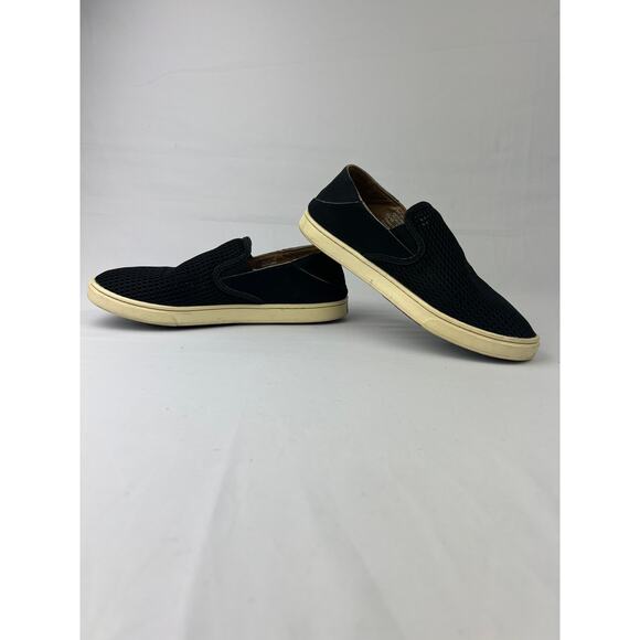 SurfCore OluKai Women’s Pehuea Black Mesh Slip-On Loafers Size 7.5 (EUR 38) - Picture 6 of 15
